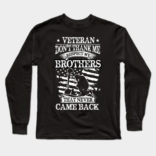 Veterans Army Air Force Gift Long Sleeve T-Shirt